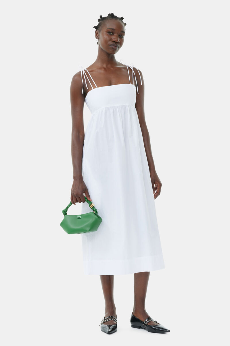 Green Mini GANNI Bou Bag, Polyester, in colour Juniper - 1 - GANNI