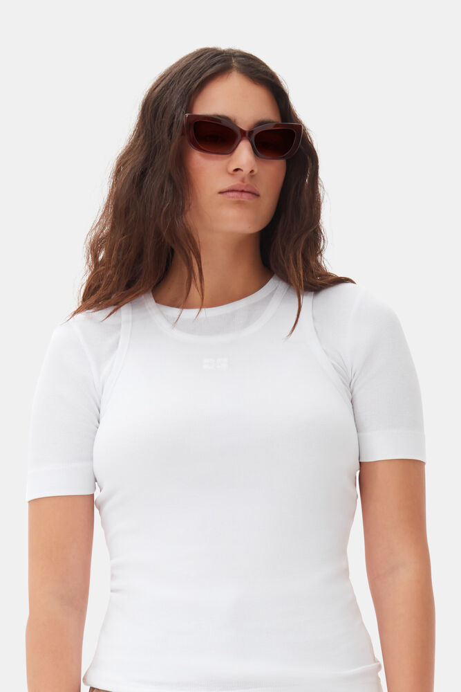 GANNI x Ace & Tate Tiger's Eye Sadie Sunglasses, Tiger's Eye