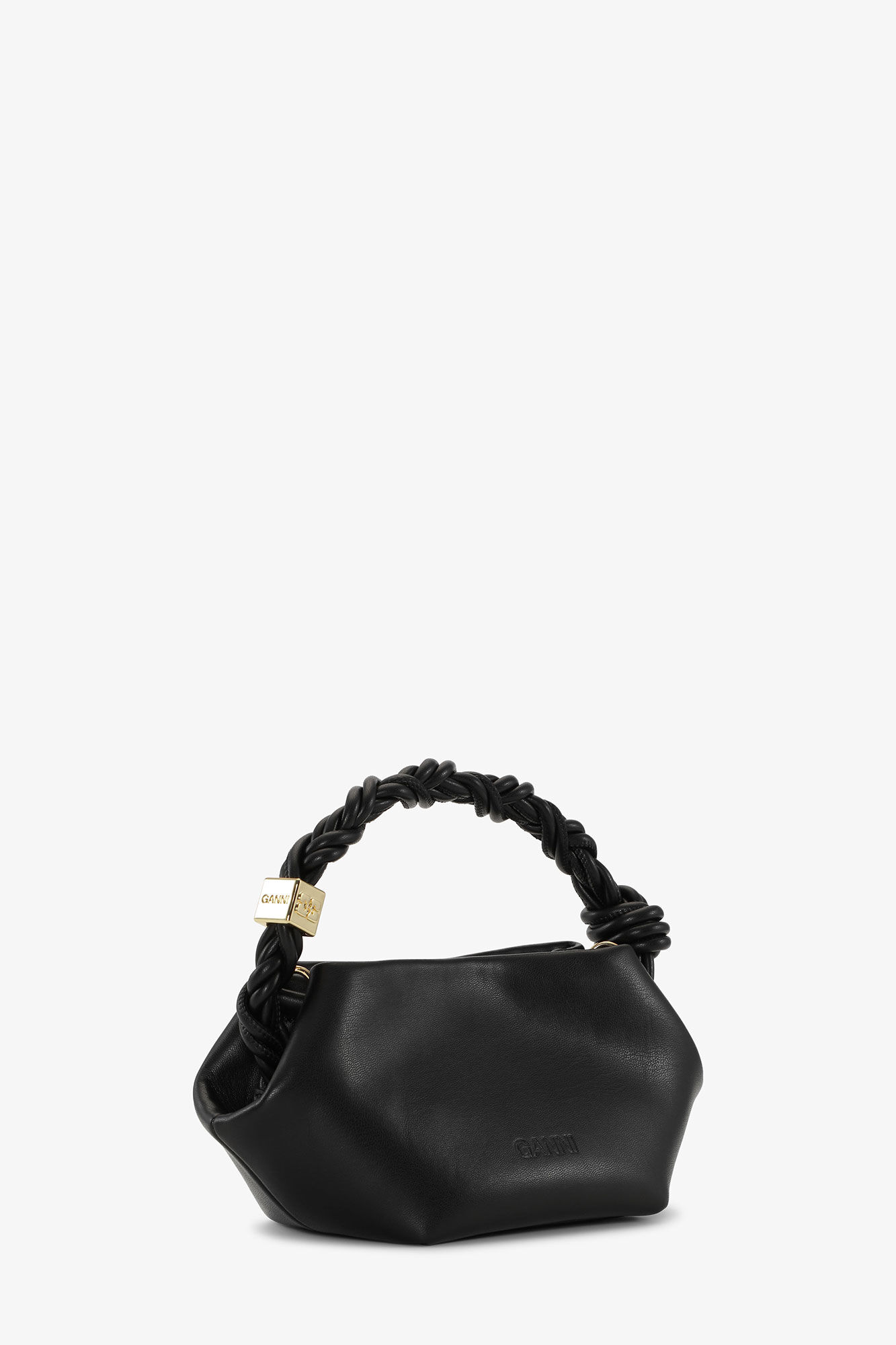 Black Mini GANNI Bou Bag, Polyester, in colour Black - 2 - GANNI
