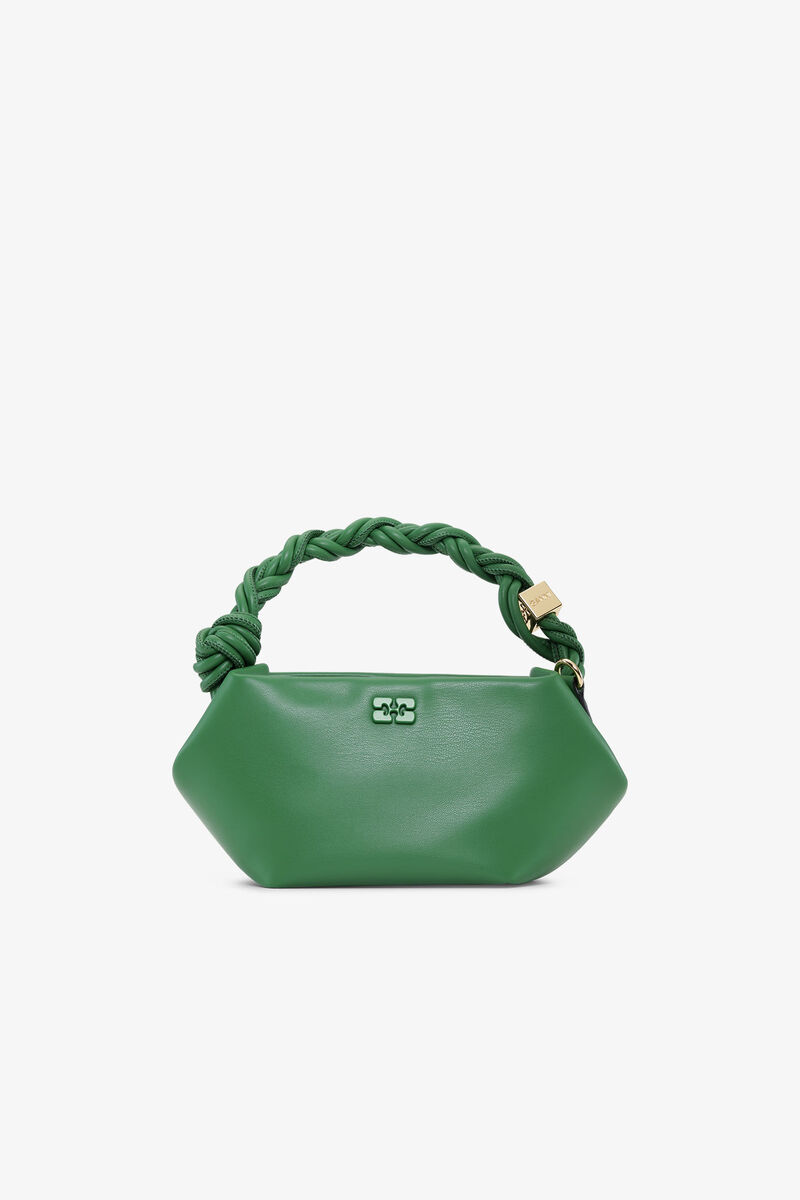 Green Mini GANNI Bou Bag, Polyester, in colour Juniper - 1 - GANNI