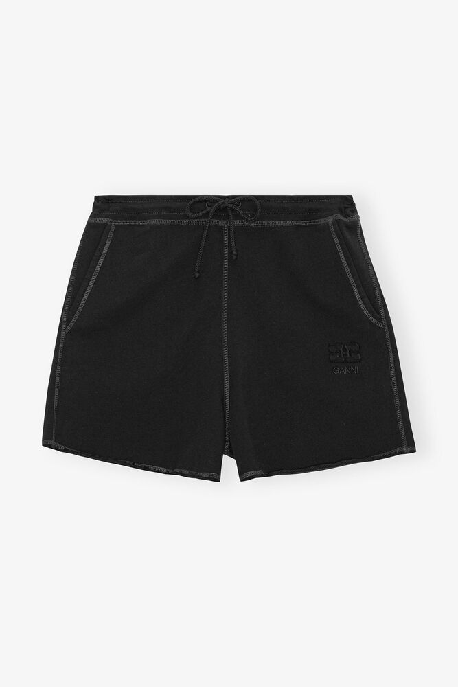 Black Isoli Drawstring Shorts, Black