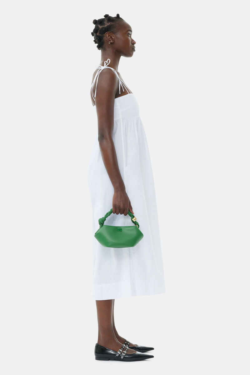 Green Mini GANNI Bou Bag, Polyester, in colour Juniper - 2 - GANNI