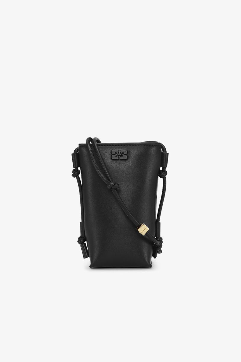 Black GANNI Bou Crossbody Bag, Polyester, in colour Black - 1 - GANNI