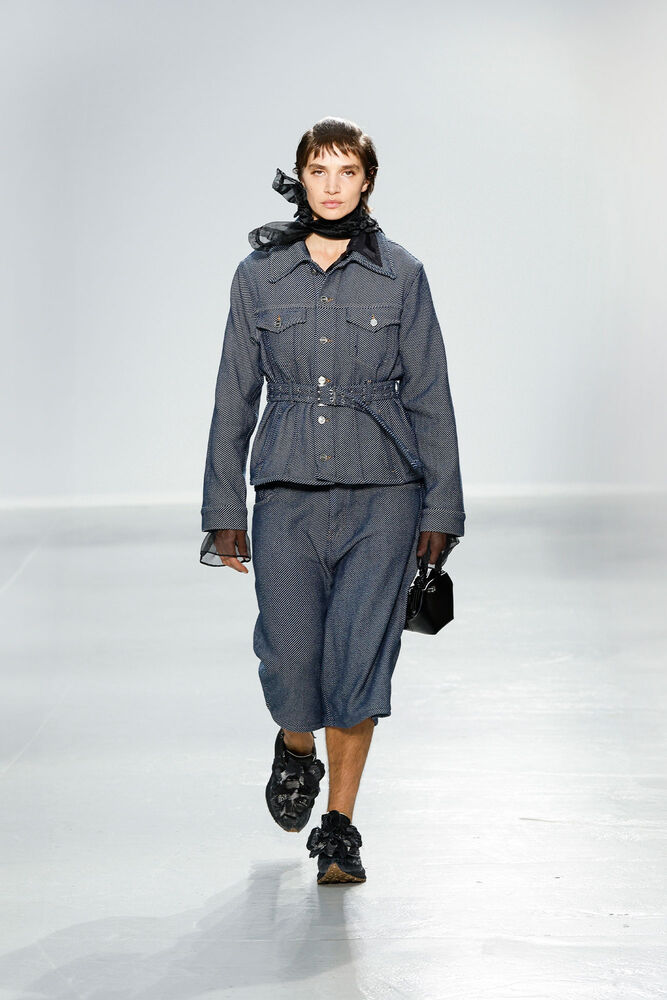Blue Twill Denim Jacket, Rinse