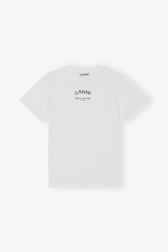 White Relaxed O-neck T-shirt, Bright White